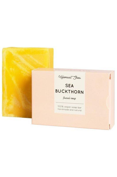 sea buckthorn facial soap bar by Helemaal Shea on thegreenlabels