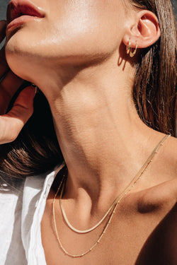 shop selected femme necklace gold by flawed at thegreenlabels