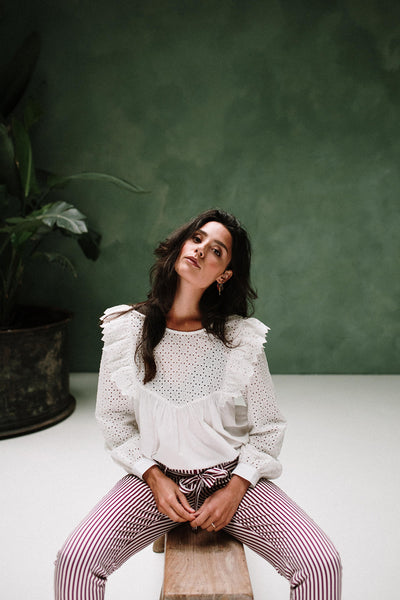 shanti embroidered blouse by J-LAB3L at thegreenlabels