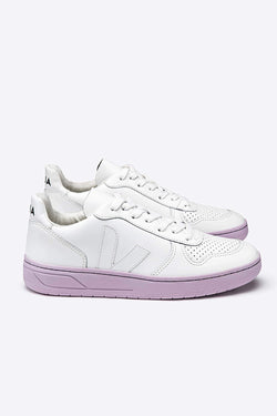 Sneakers - V-10 Sneaker Extra White Lilas Sole <br> By Veja