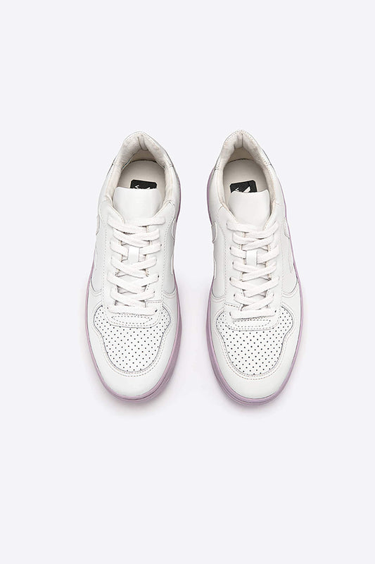 Sneakers - V-10 Sneaker Extra White Lilas Sole <br> By Veja
