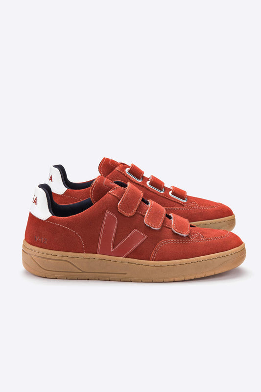 Sneakers - V-lock Suede Rouille Natural Sole <br> By Veja