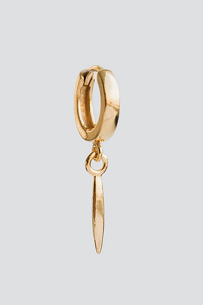 stick earring hoop gold