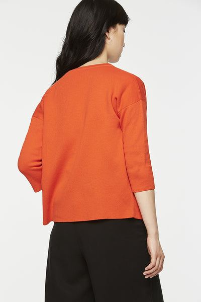 Sweaters & Knitwear - Arlette Cardigan Glossy Orange <br> By Armedangels