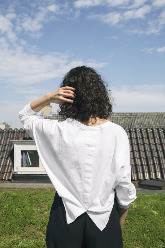 Sweaters & Knitwear - Cross Back Sweater White <br> By Friday's Project