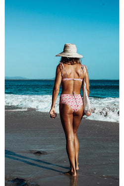 Swimwear - Flora High Waisted Bikini <br> By Lemon Spicy