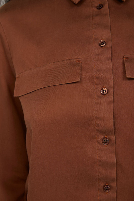 shop taimeaa top cacao by armedangels at thegreenlabels