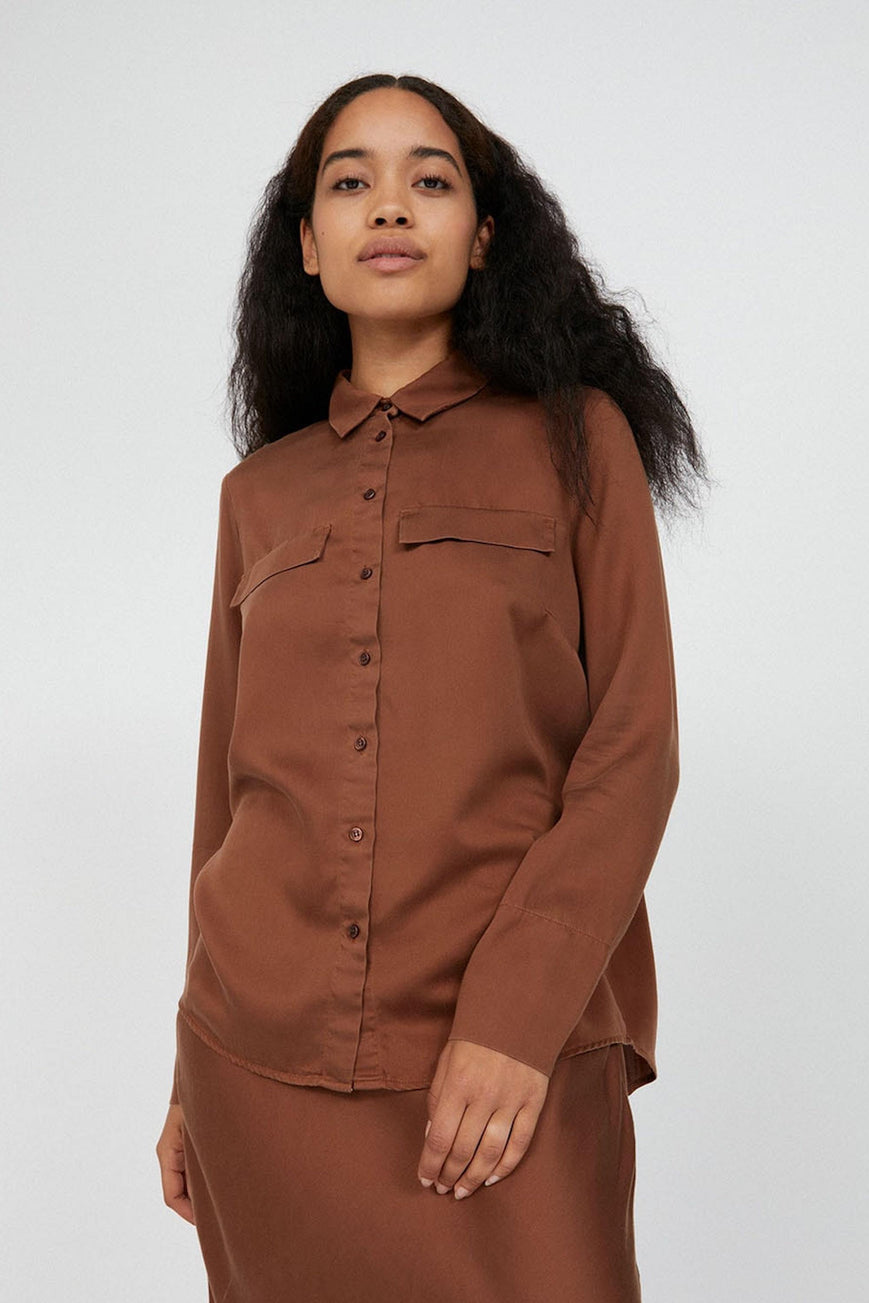 shop taimeaa top cacao by armedangels at thegreenlabels