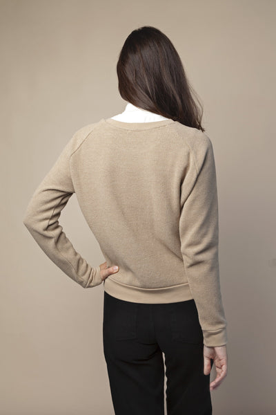 shop tari jumper knotted beige by frisur at thegreenlabels