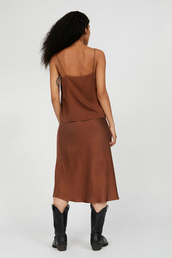 shop terucaa skirt cacao by armedangels at thegreenlabels