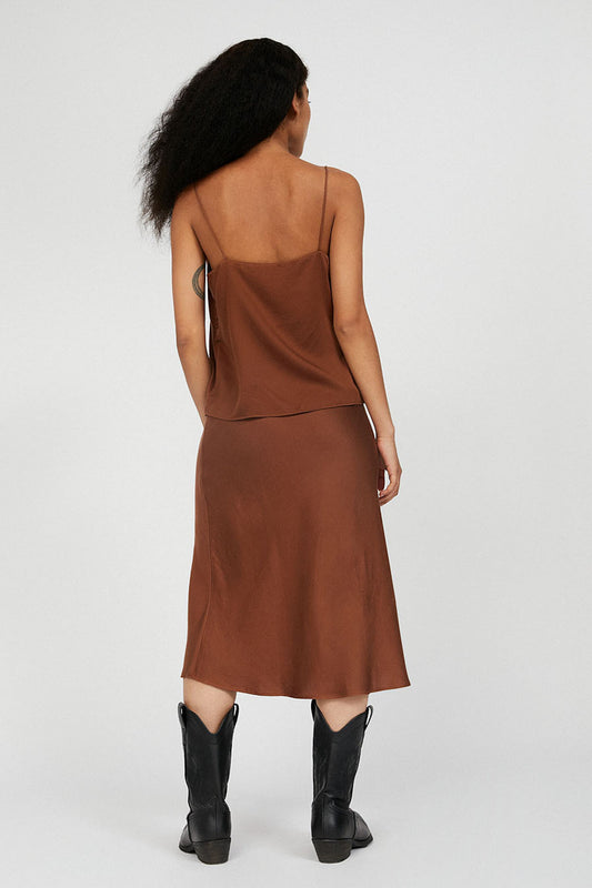 shop terucaa skirt cacao by armedangels at thegreenlabels