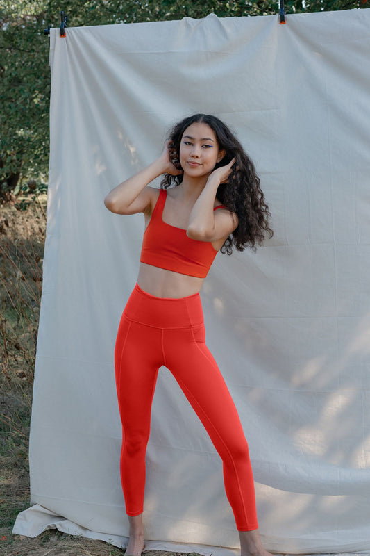 shop compressive high-rise legging by girlfriend collective on thegreenlabels | tart