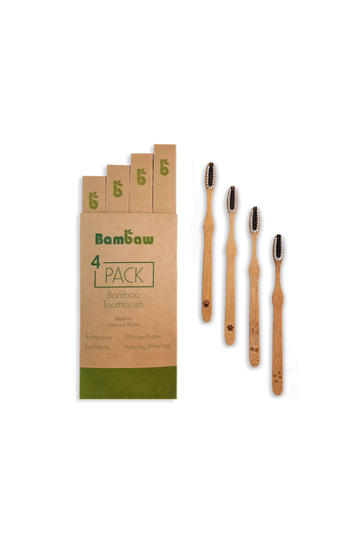 bamboo toothbrushes by Bambaw on thegreenlabels