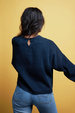 Tops - Amelia Top Blue Black <br> By Kings Of Indigo