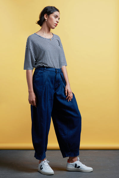 Tops - Billie Tee Fine Stripe <br> By Kings Of Indigo