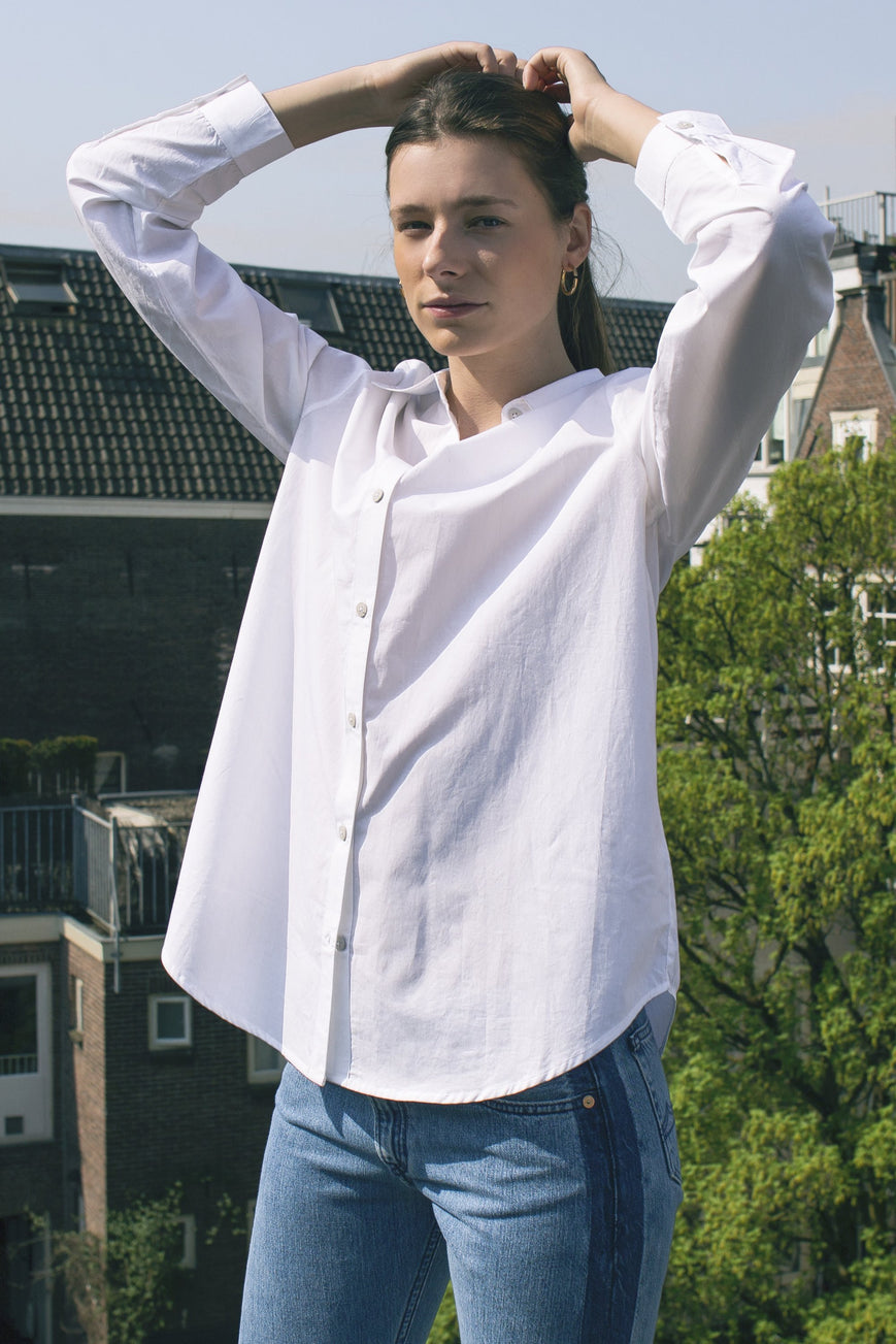 Tops - Classic Shirt White <br> By Kowtow