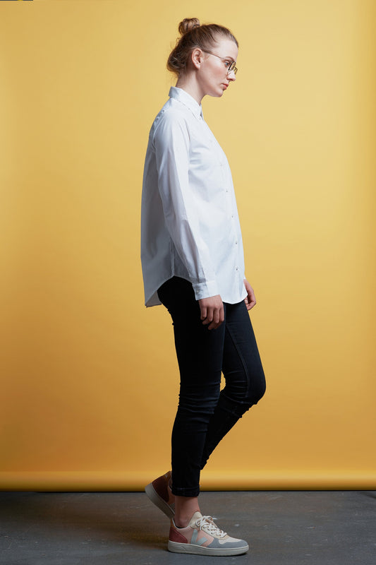 Tops - Classic Shirt White <br> By Kowtow
