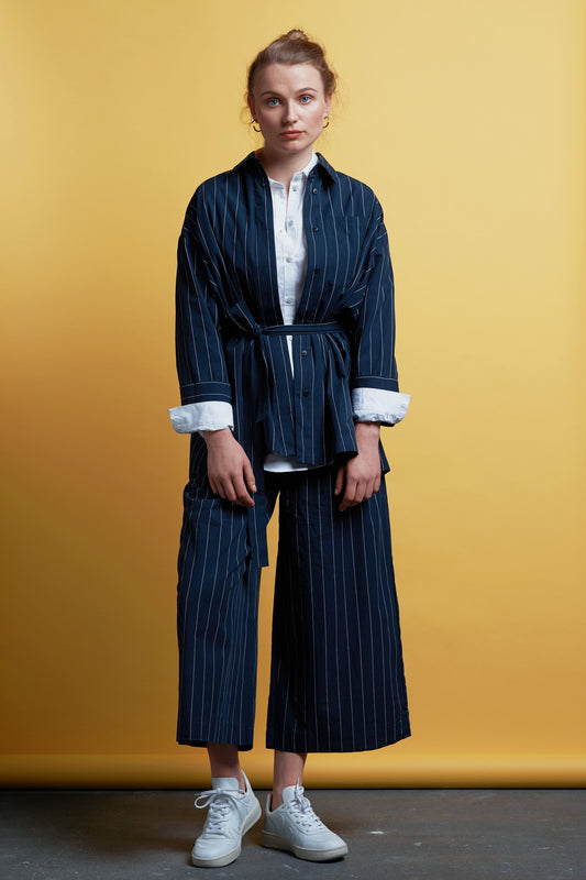 Tops - Lines Shirt Stripe <br> By Kowtow