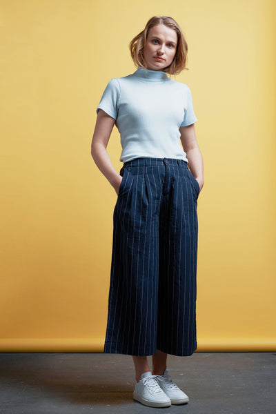 Tops - Rib Tee Blue <br> By Signe