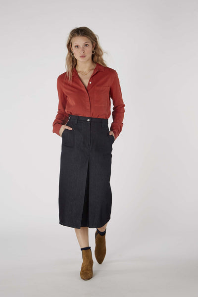 Tops - Taja Shirt Collegiate Red <br> By Kings Of Indigo