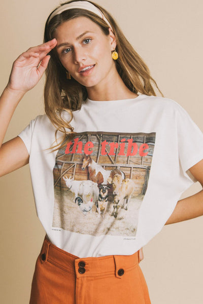 the tribe volta t-shirt by Thinking Mu on thegreenlabels