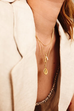 shop twisted necklace gold by Flawed at thegreenlabels