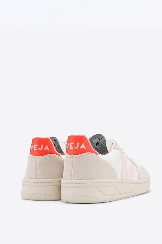 v-10 sneaker extra b-mesh white petale orange by Veja