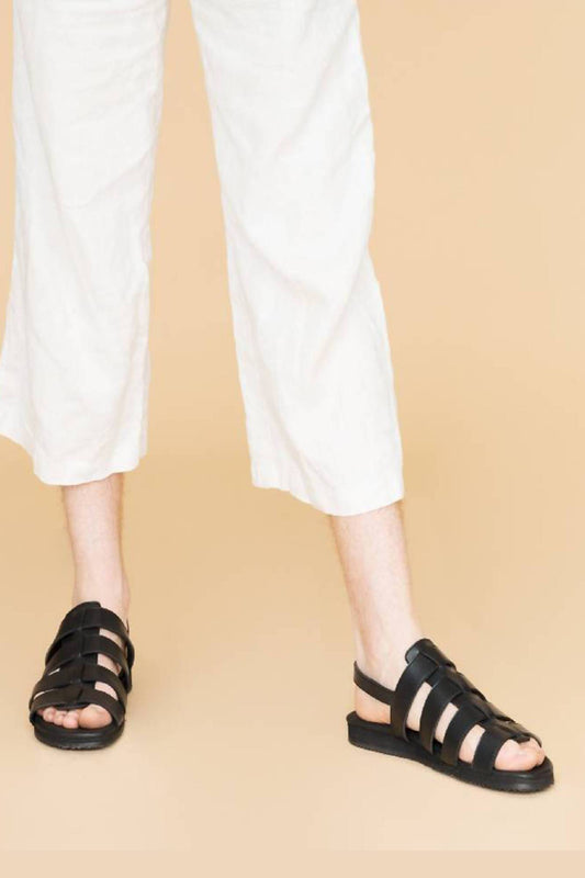spart multi-straps sandals black by Good Guys Don't Wear Leather on thegreenlabels