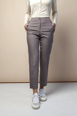 shop varmaa microcheck pants by armedangels at thegreenlabels