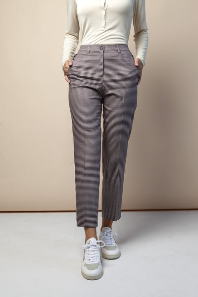 shop varmaa microcheck pants by armedangels at thegreenlabels