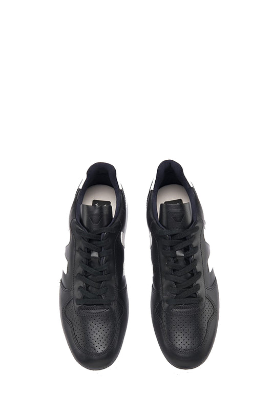 v-10 leather sneaker black white by Veja on thegreenlabels
