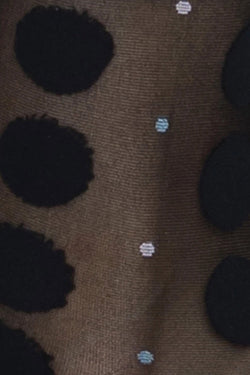 viola dot socks black by Swedish Stockings on thegreenlabels.com