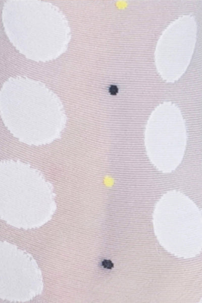 viola dot socks white by Swedish Stockings on thegreenlabels