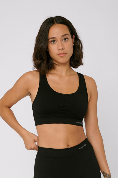 SilverTech™ active workout bra black by Organic Basics on thegreenlabels