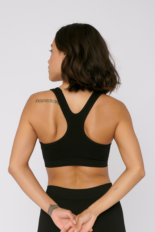 SilverTech™ active workout bra black by Organic Basics on thegreenlabels