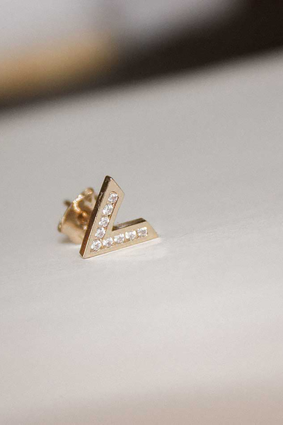 venus stud gold by sunny afternoon on thegreenlabels.com