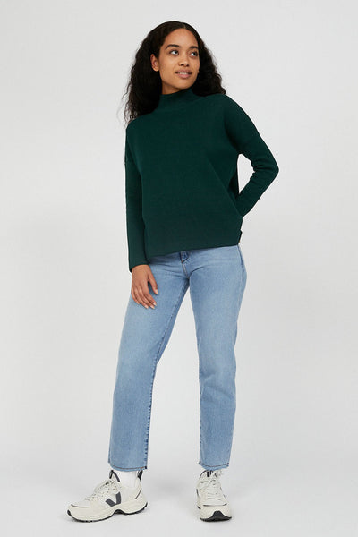shop yunaa pullover deep lake by armedangels at thegreenlabels