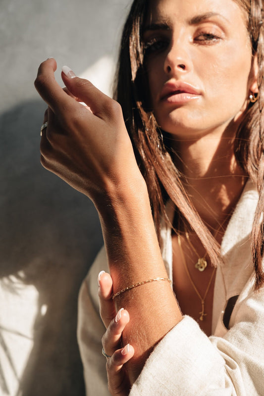 shop zinnia bracelet by flawed brand at thegreenlabels